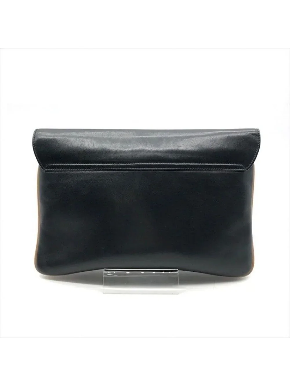 Celine Carriage Vintage Leather Clutch Black - Picture 2 of 10